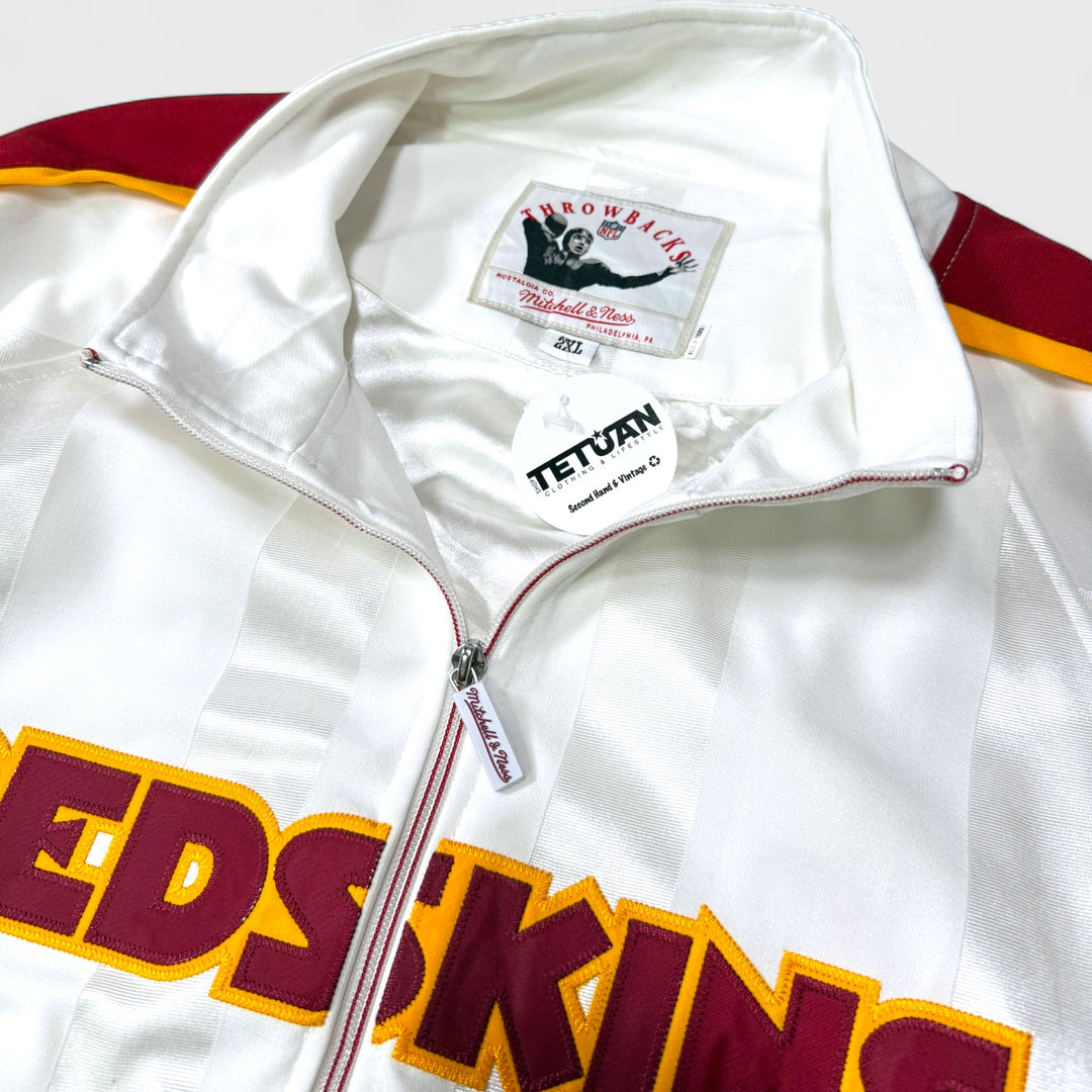 Mitchell & Ness Throwbacks NFL Washington Redskins jacket white/maroon 2XL - Shop-Tetuan