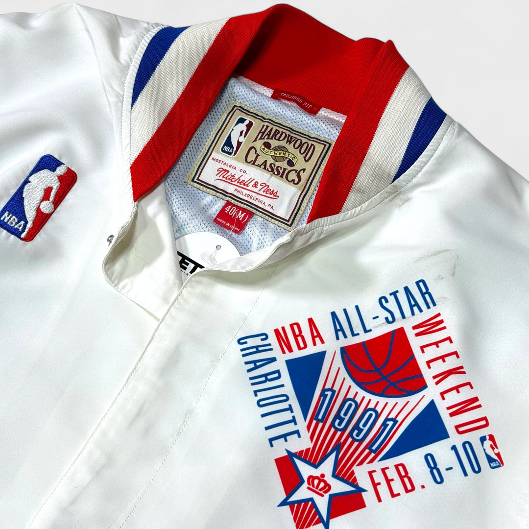 Mitchell & Ness Hardwood Classics NBA All-Star Weekend 1991 Jacket white M - Shop-Tetuan