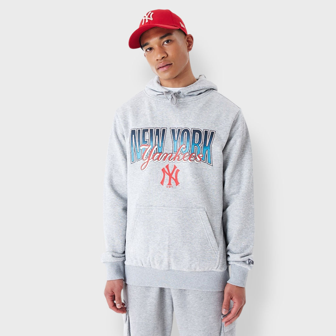 New Era New York MLB Gradient Graphic Grey Pullover NY Yankees Hoodie grey - Shop-Tetuan