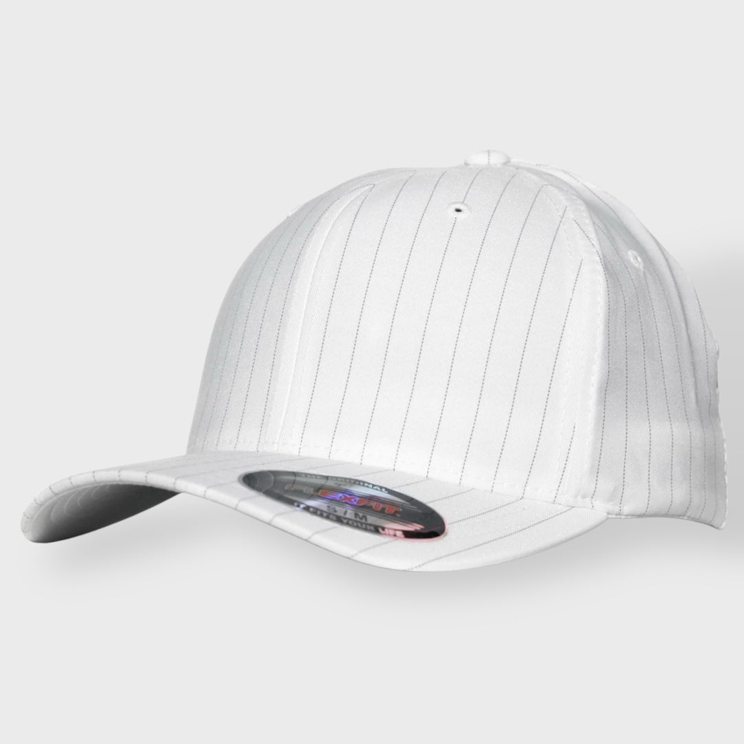 Flexfit cap pinstripe white - Shop-Tetuan