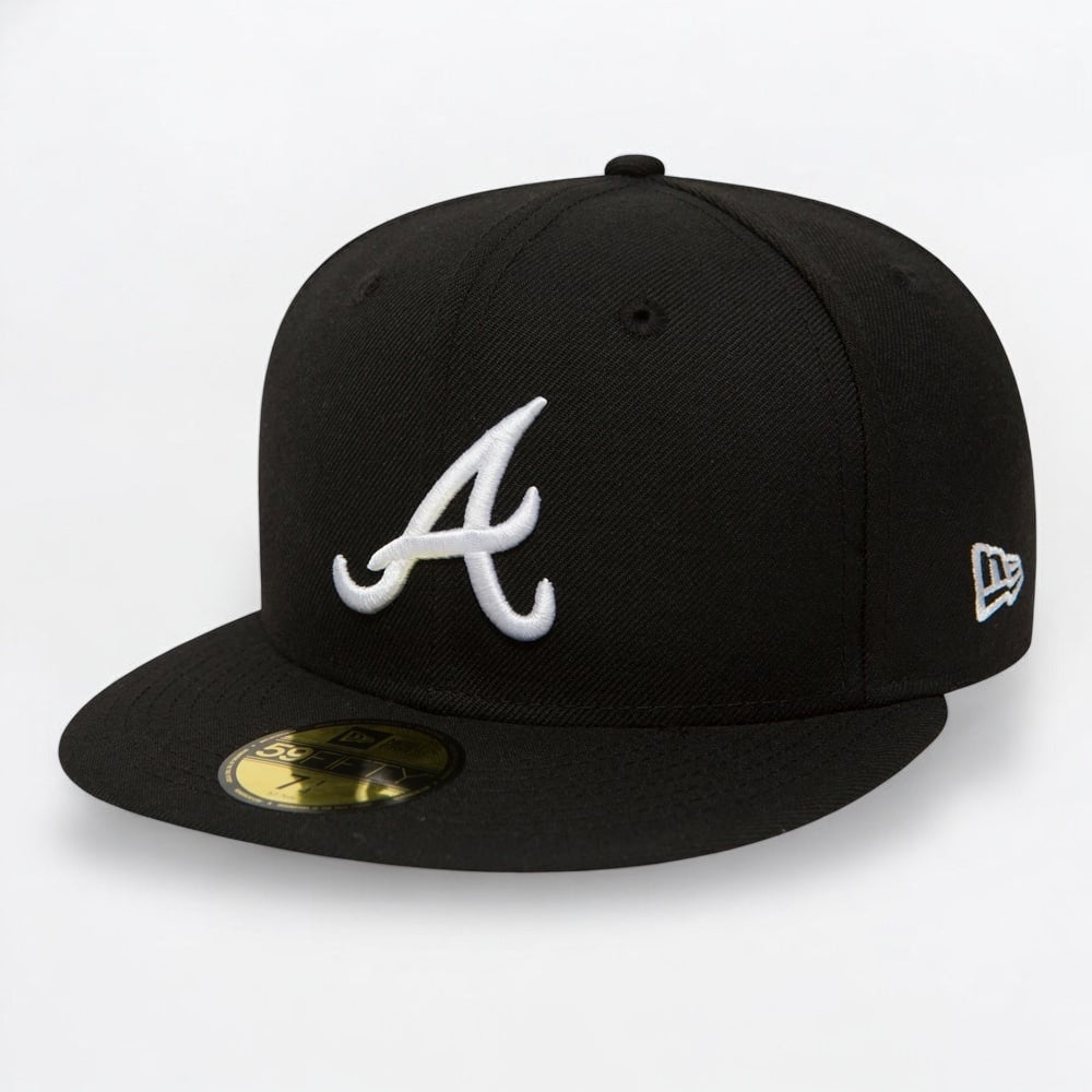 New Era Essential 59Fifty A Braves black/white - Shop-Tetuan