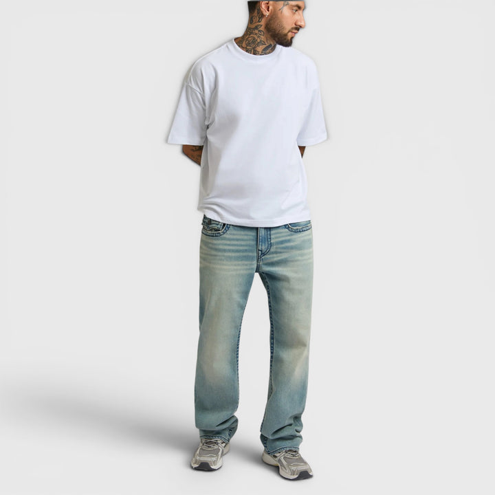 True Religion Billy Big T NF 34IN gsql light dawn wash