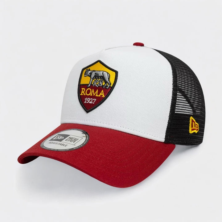 New Era AS Roma MLB Core 9Forty E-Frame Adjustable Trucker cap wht/blk/red - Shop-Tetuan