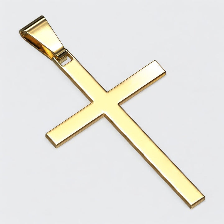 Cross Stainless Steel Pendant gold - Shop-Tetuan