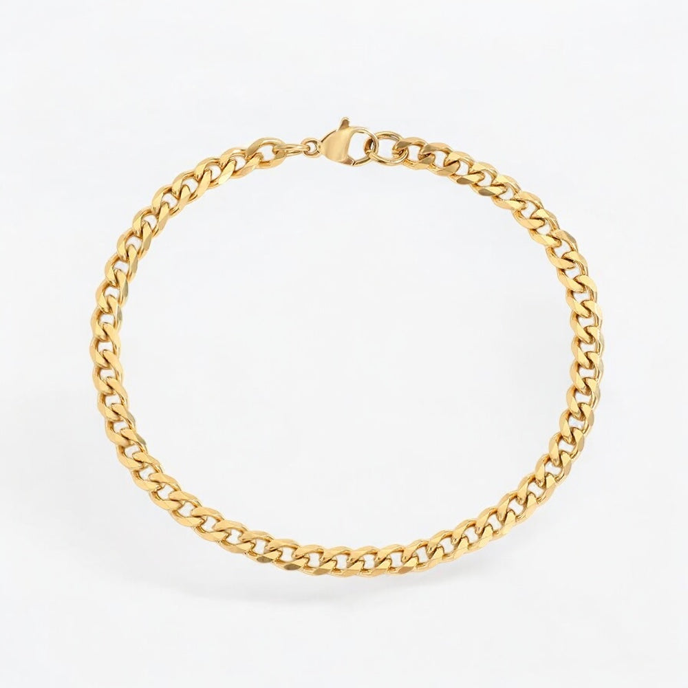 Cuban Link Bracelet 5mm gold - Shop-Tetuan