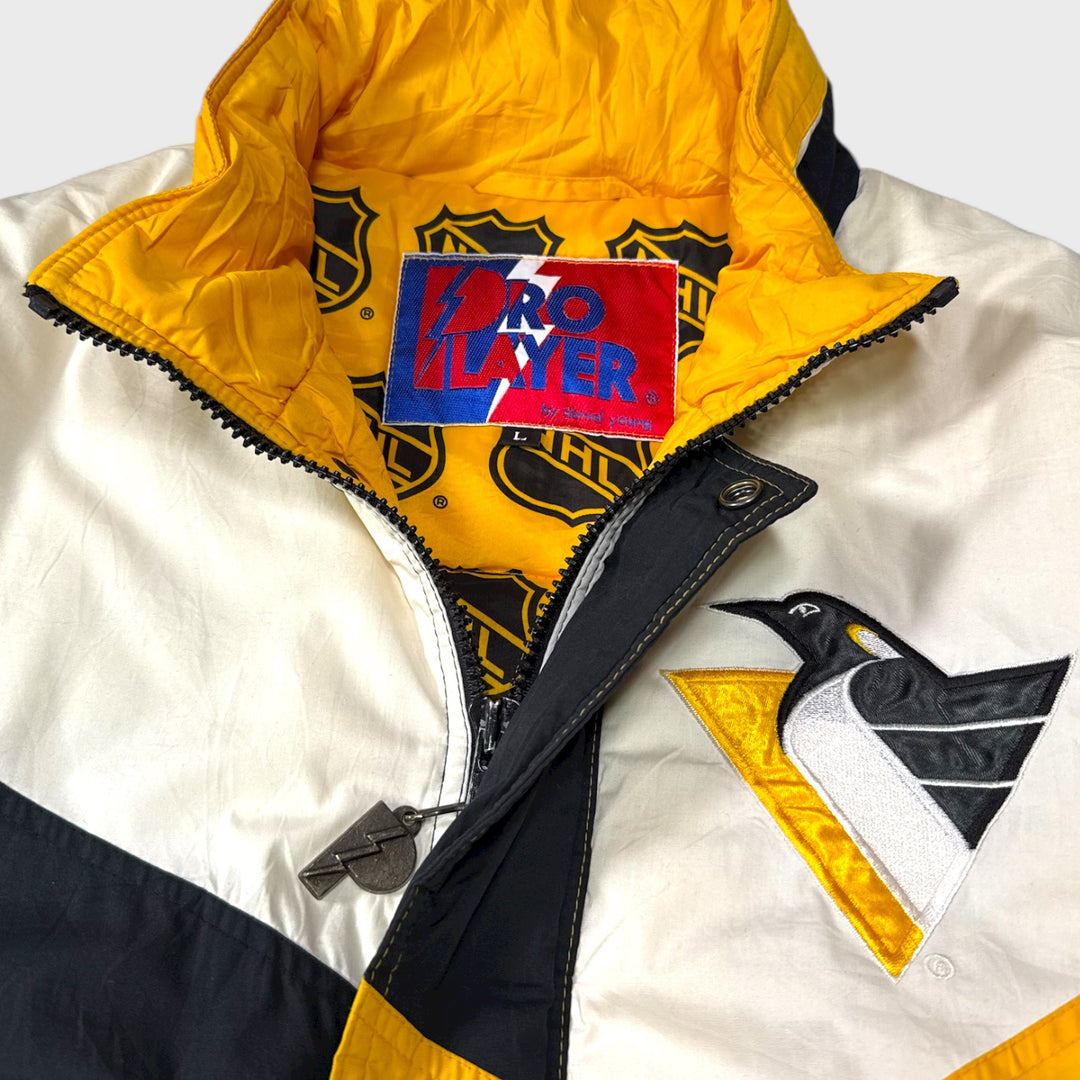 Pro Player Vintage 90s Pittsburgh Penguins Puffer Jacket L - Shop-Tetuan
