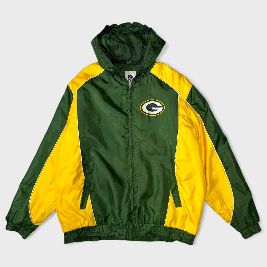 G-III Apparel NFL Green Bay Packers Coach Jacket green/yellow 2XL - Shop-Tetuan