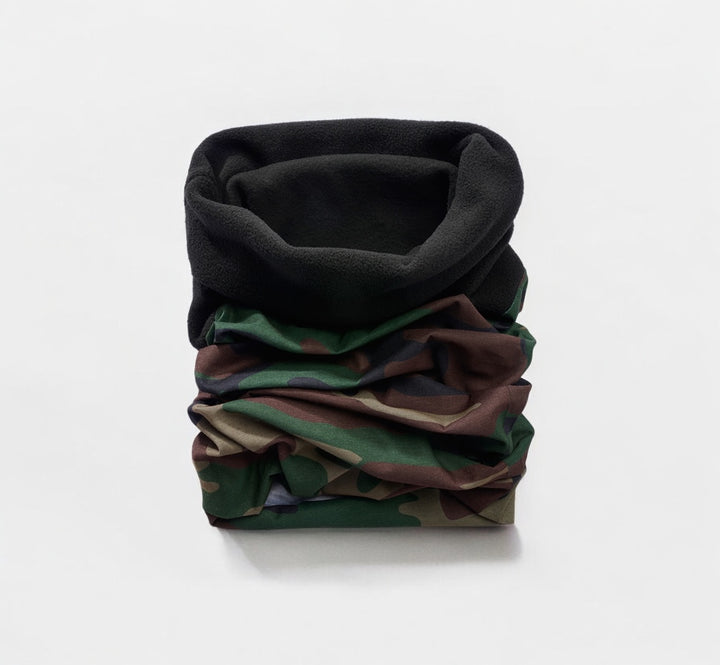 Brandit Multi Function Headgear Fleece woodland - Shop-Tetuan