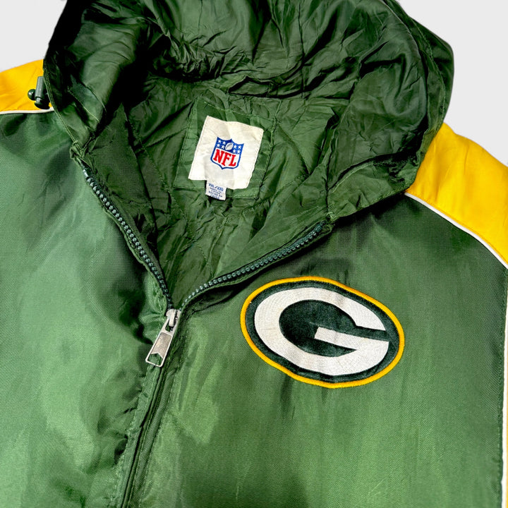 G-III Apparel NFL Green Bay Packers Coach Jacket green/yellow 2XL - Shop-Tetuan
