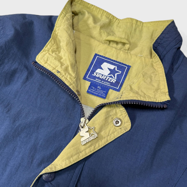 Starter 90s Vintage Notre Dame Fighting Irish American Football Pullover Jacket navy/khaki XL - Shop-Tetuan