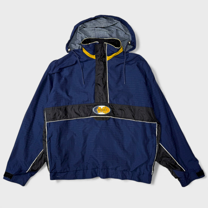Starter 90s Vintage Michigan Wolverines American Football Pullover jacket navy XL - Shop-Tetuan