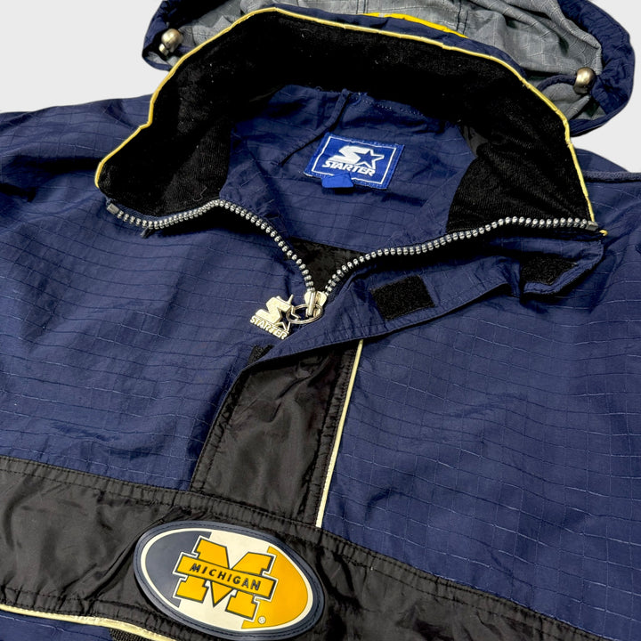 Starter 90s Vintage Michigan Wolverines American Football Pullover jacket navy XL - Shop-Tetuan