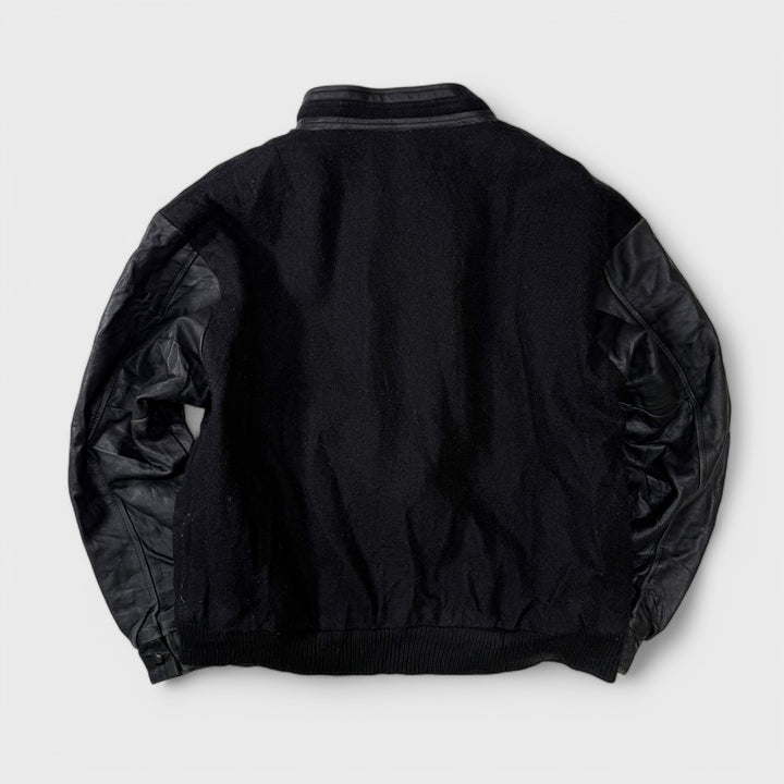 Canada Sportswear "MakLoc Buildings Inc." baseball jacket black L