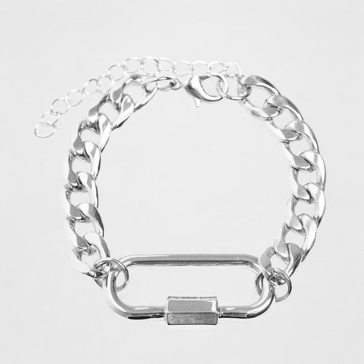 Urban Classics Fastener Bracelet silver - Shop-Tetuan