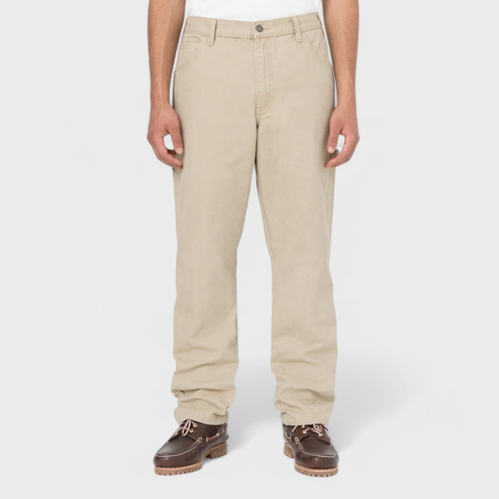 Dickies Duck Canvas Carpenter Trousers stone washed desert sand - Shop-Tetuan