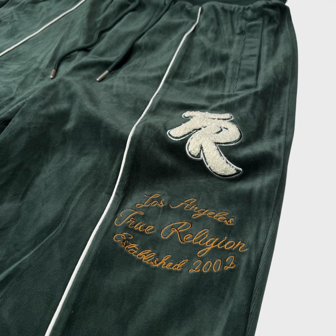 True Religion Velour Track Pants green gables - Shop-Tetuan