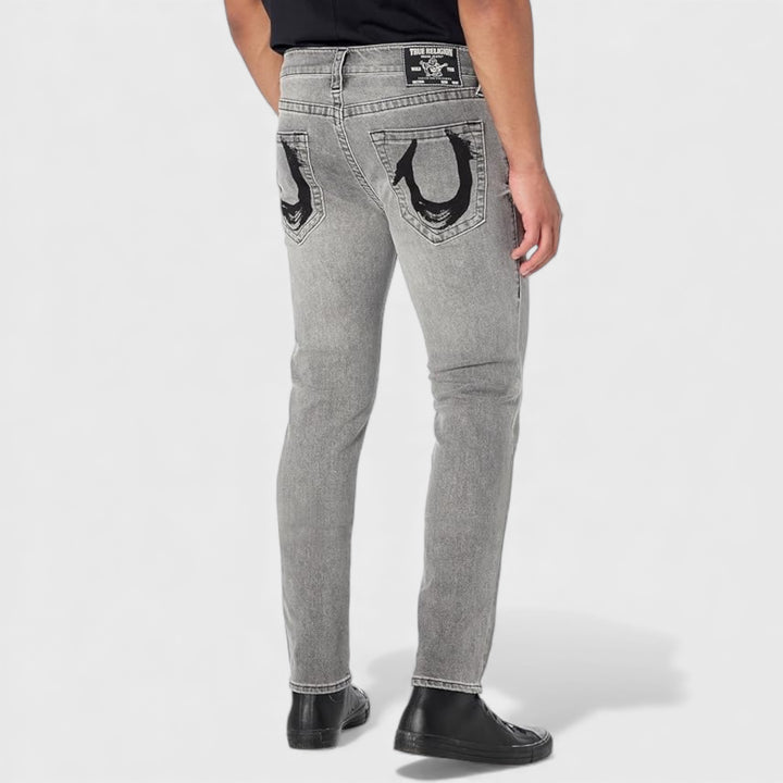 True Religion Rocco SN NF Painted HS jeans moscow mule grey wash - Shop-Tetuan