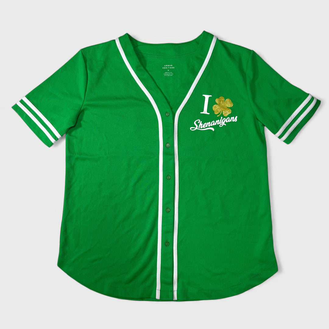 Urban Heritage I Love Shenanigans Jersey green M - Shop-Tetuan