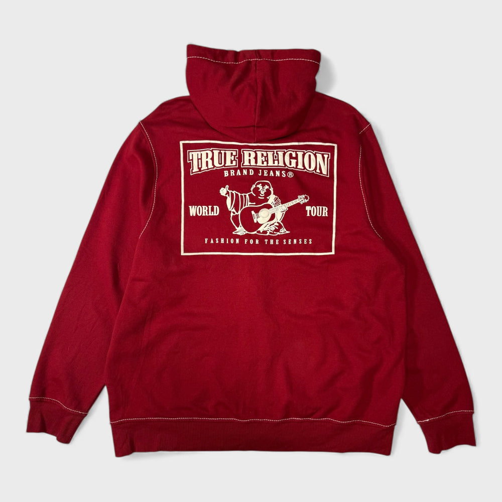 True Religion Big T Hoody red 3XL - Shop-Tetuan