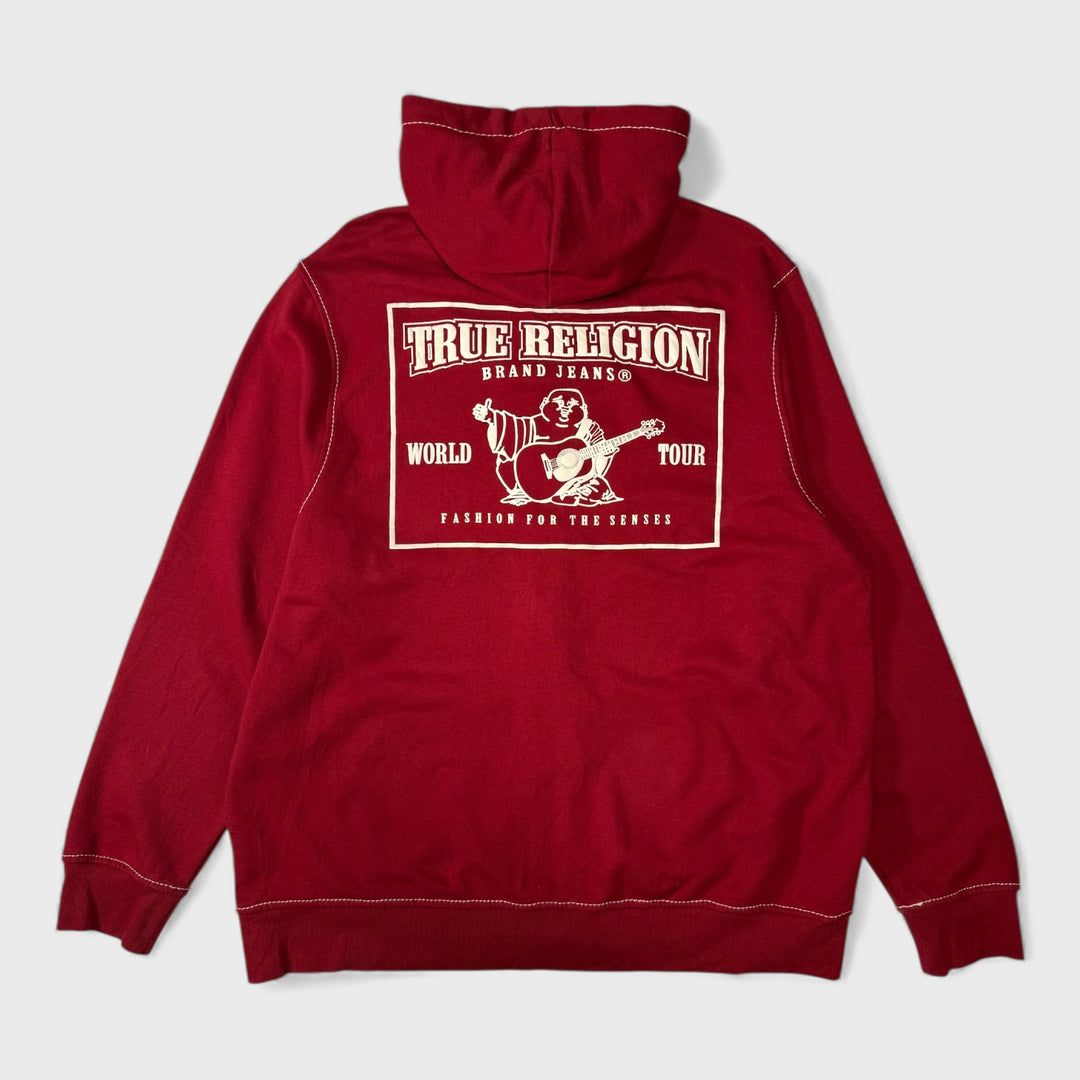 True Religion Big T Hoody red 3XL - Shop-Tetuan