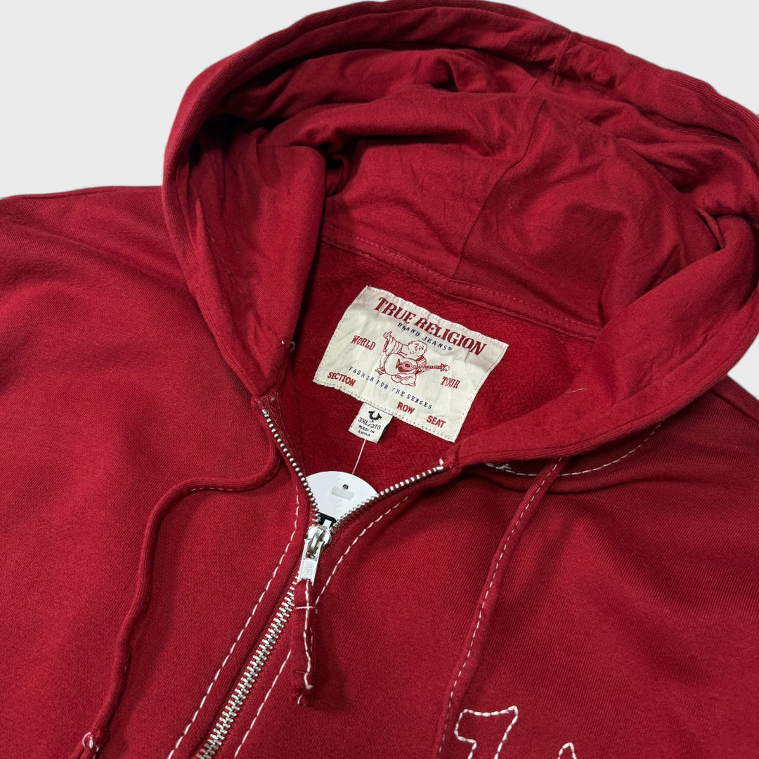 True Religion Big T Hoody red 3XL - Shop-Tetuan
