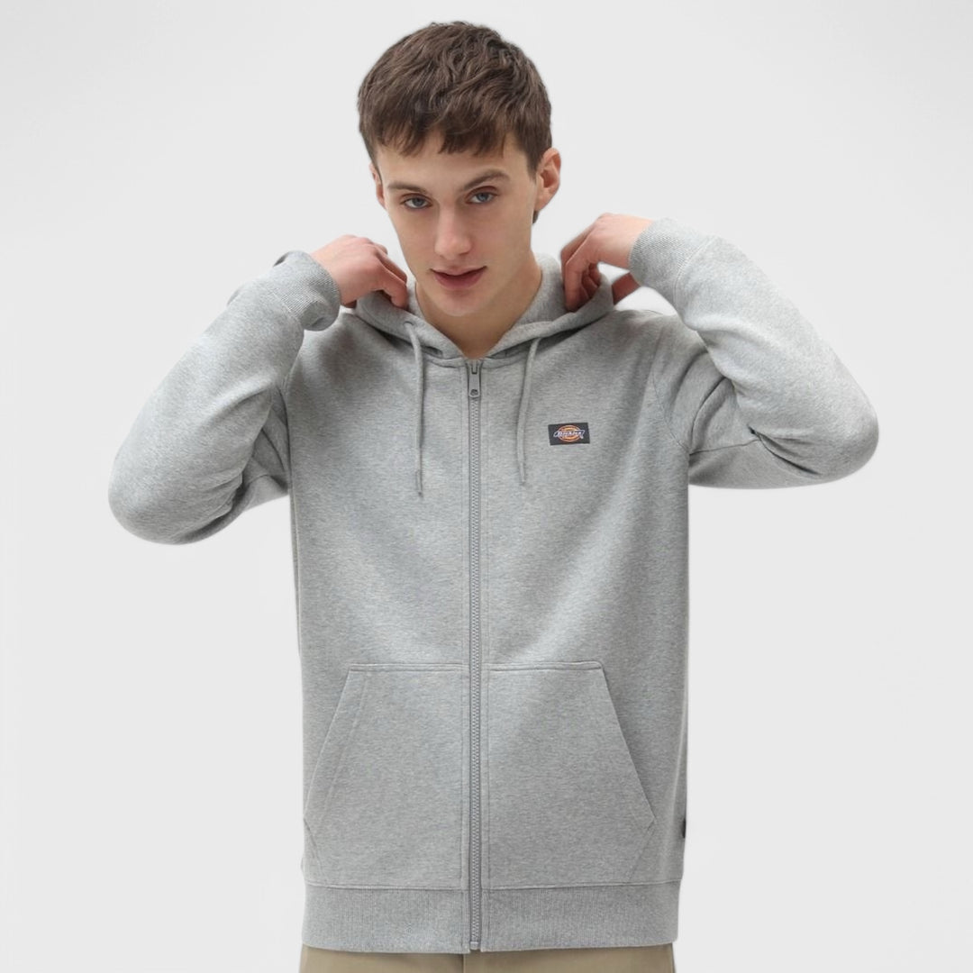 Dickies Oakport zip hoody grey melange - Shop-Tetuan