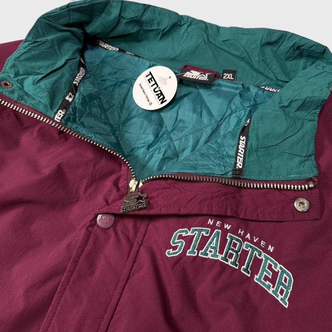 Starter 90s New Haven Puffer Jacket burgundy XXL - Shop-Tetuan