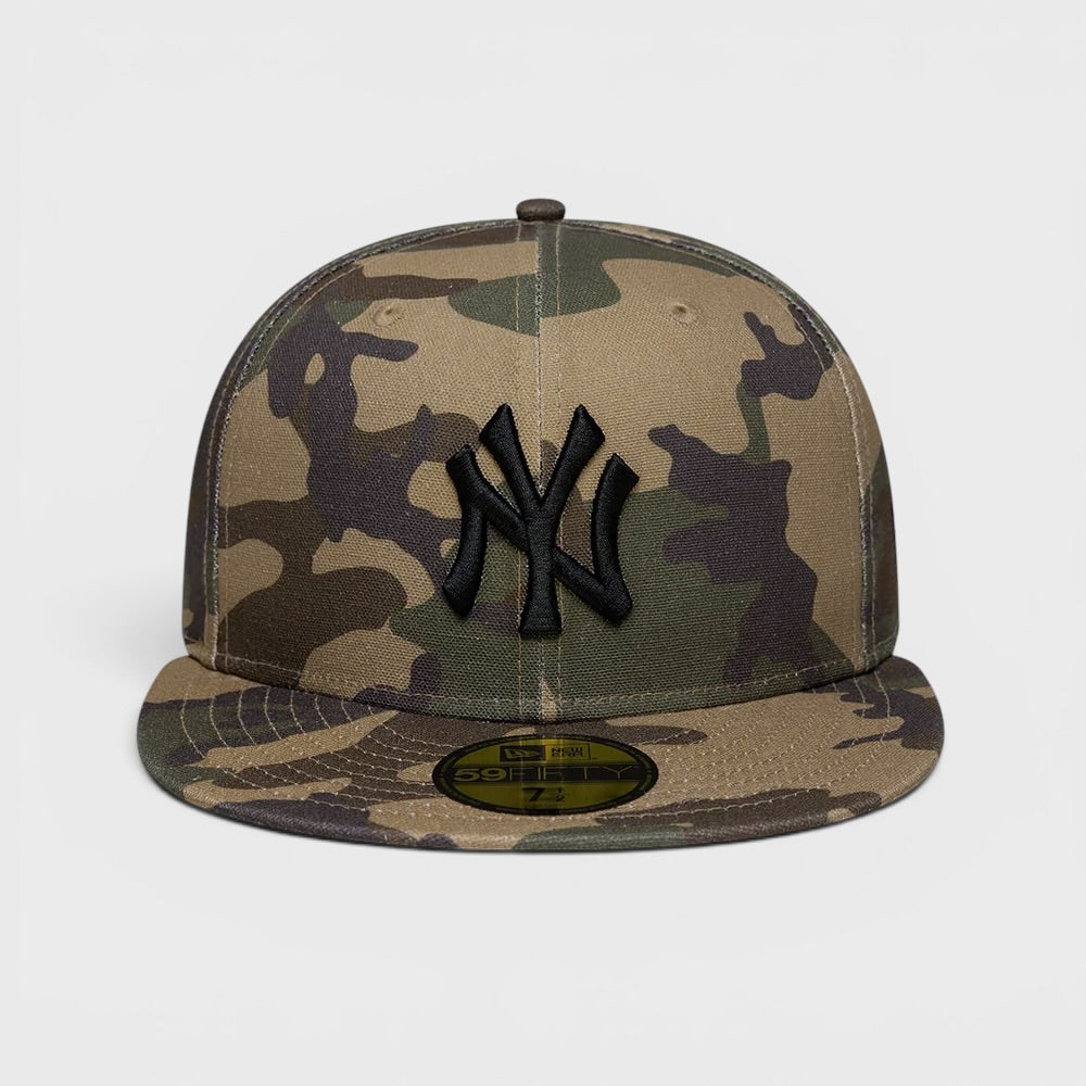 New Era Camo 59Fifty NY Yankees woodcamo