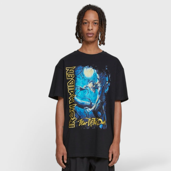 Merchode Upscale X Iron Maiden Fear of the dark Heavy Oversize tee black - Shop-Tetuan
