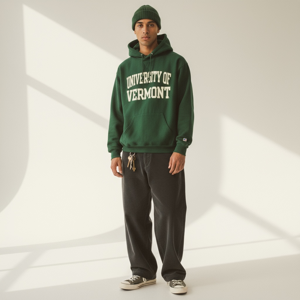 Russell Athletic University Of Vermont Hoody green M - Shop-Tetuan