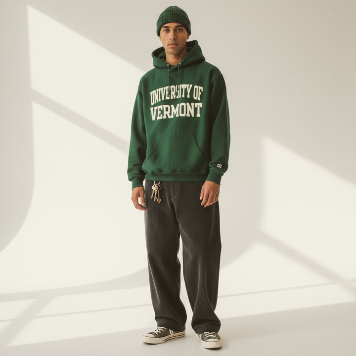 Russell Athletic University Of Vermont Hoody green M - Shop-Tetuan