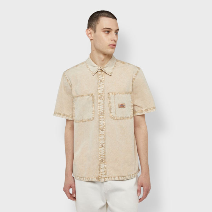 Dickies Newington Short Sleeve Shirt sandstone - Shop-Tetuan