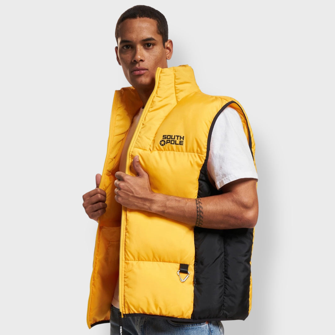 Southpole Bobble Vest 1.0 yellow/black - Shop-Tetuan