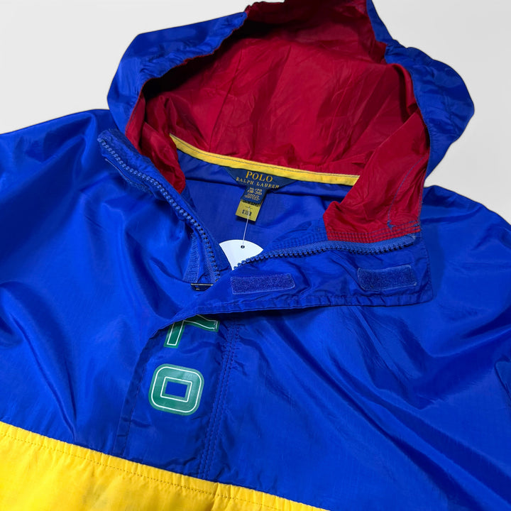 Polo Ralph Lauren Windbreaker Jacket blue/yellow youth XL