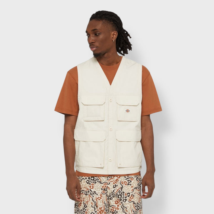 Dickies Fishersville vest whitecap grey - Shop-Tetuan