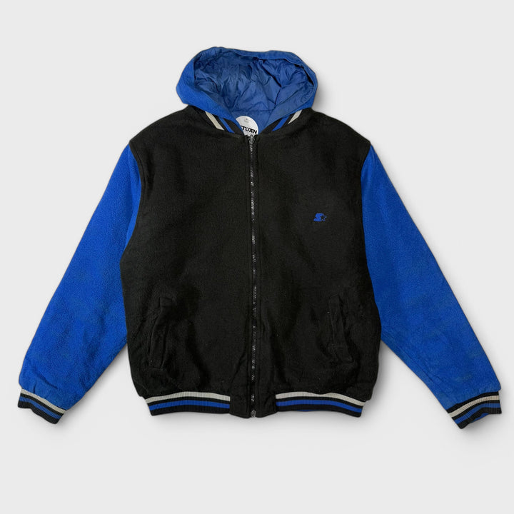 Starter Reversible Baseball Jacket blue/black S