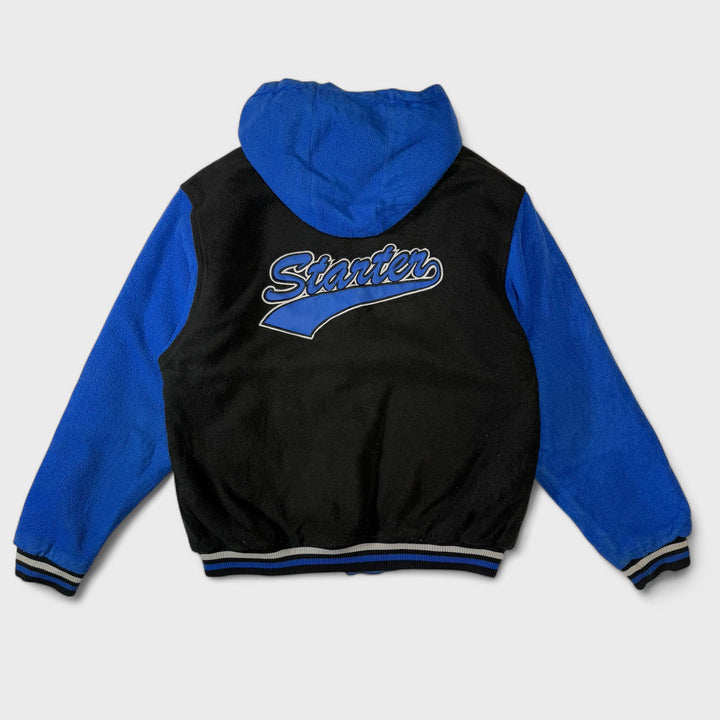Starter Reversible Baseball Jacket blue/black S