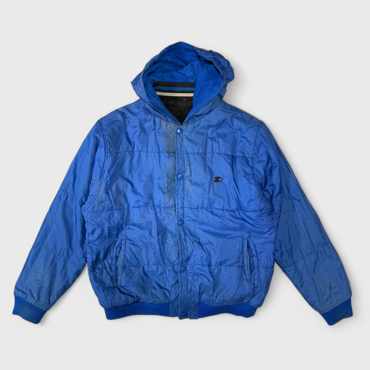 Starter Reversible Baseball Jacket blue/black S