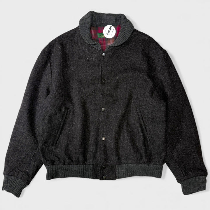 J. Crew 90s Vintage Wool Jacket charcoal M