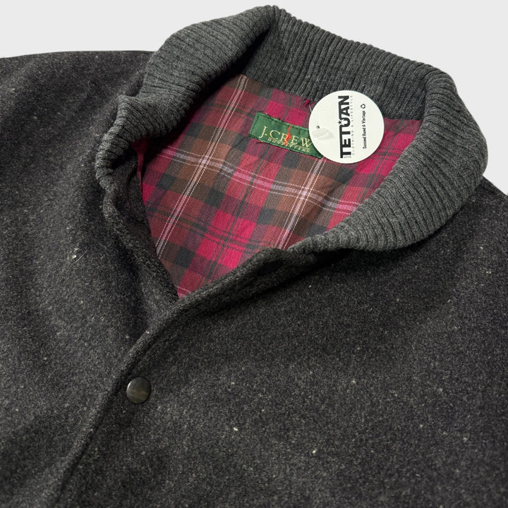 J. Crew 90s Vintage Wool Jacket charcoal M