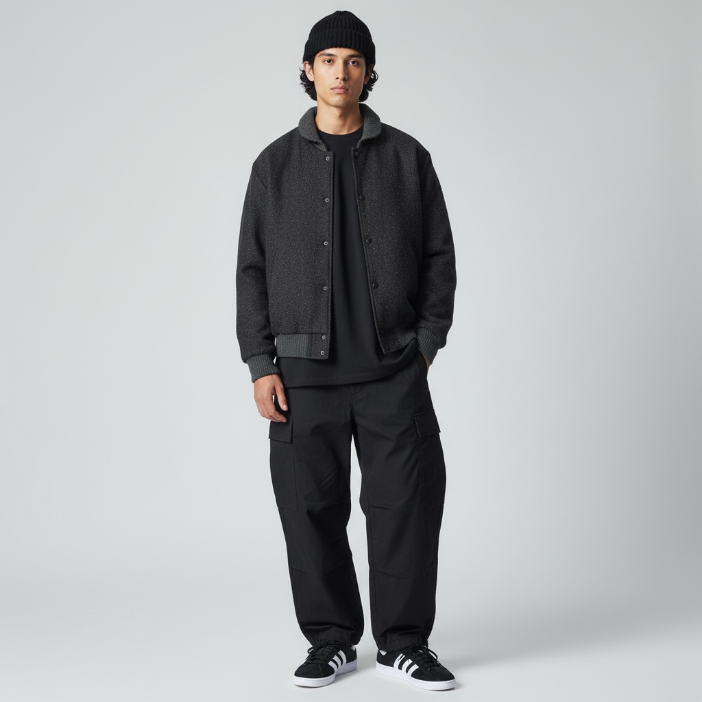 J. Crew 90s Vintage Wool Jacket charcoal M