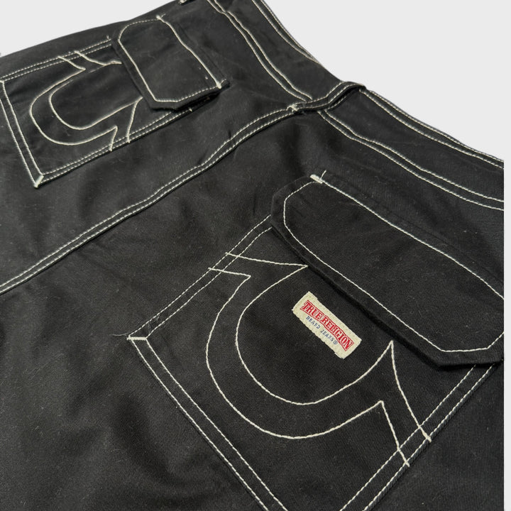 True Religion Cargo Pants black 33