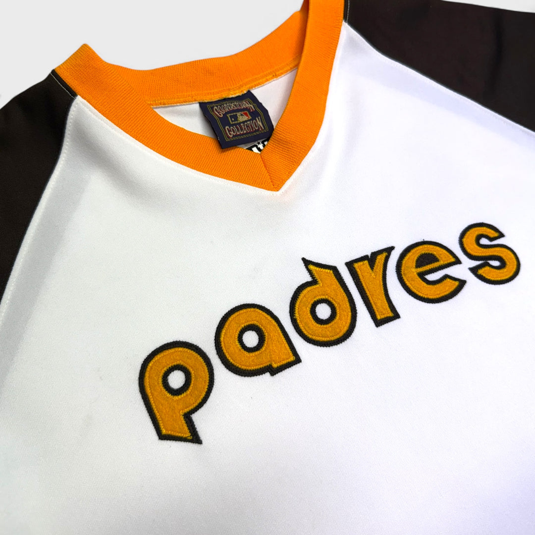 Majestic Vintage Cooperstown Collection MLB San Diego Padres jersey white/brown/yellow M