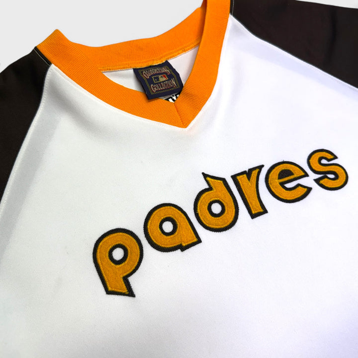 Majestic Vintage Cooperstown Collection MLB San Diego Padres jersey white/brown/yellow M