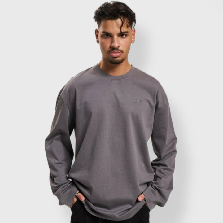 DEF Everyday Longsleeve anthracite washed - Shop-Tetuan