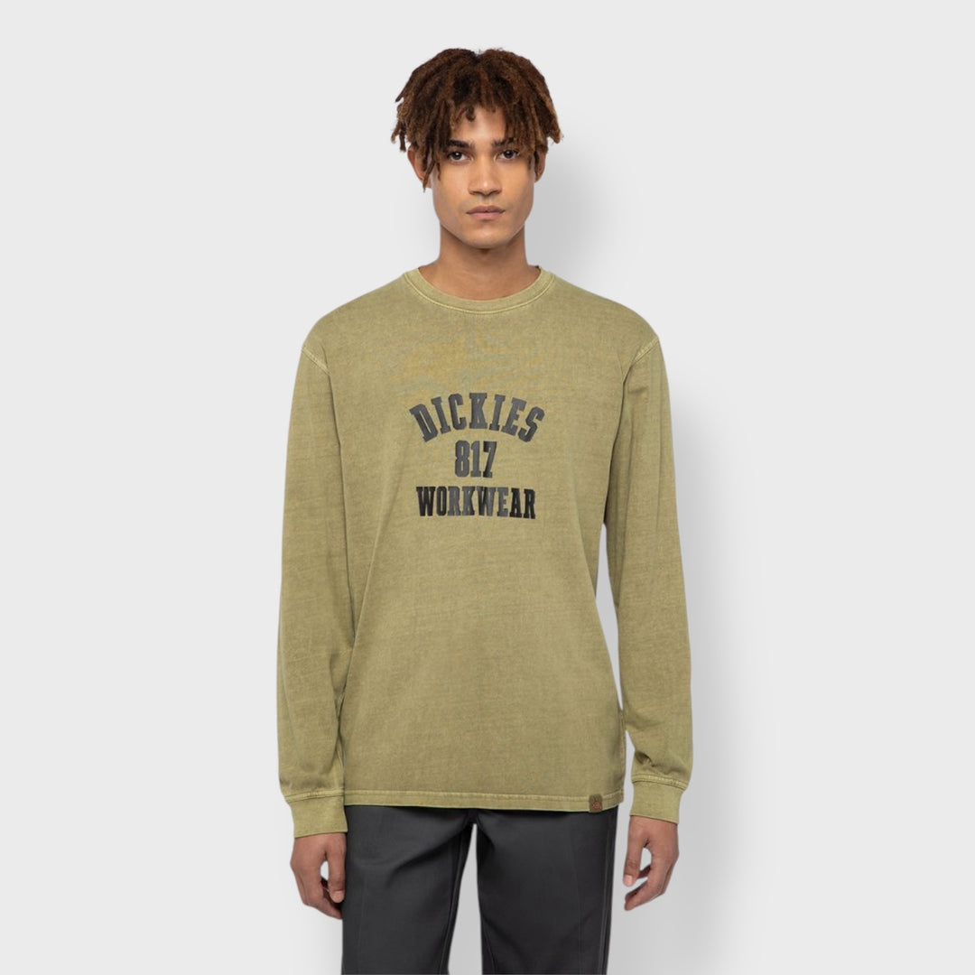 Dickies 817 l/s tee military green - Shop-Tetuan