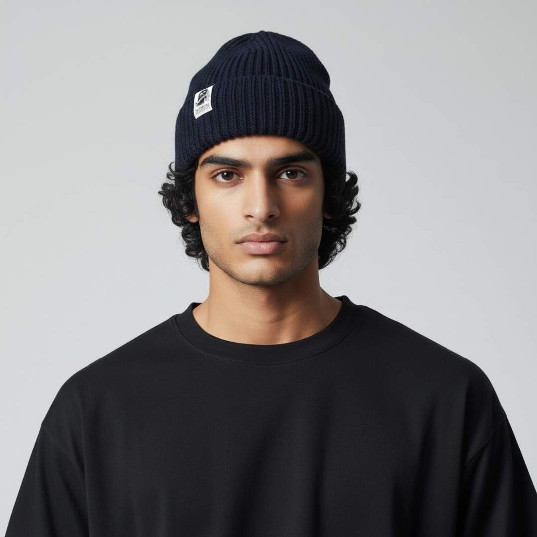 Moomin Haisuli Muhkea beanie dark blue