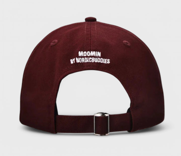 Moomin Muumipeikon Kukka dad cap burgundy - Shop-Tetuan