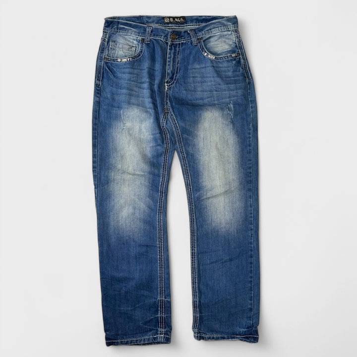 Black Y2K Jeans light Denim W34 x L32