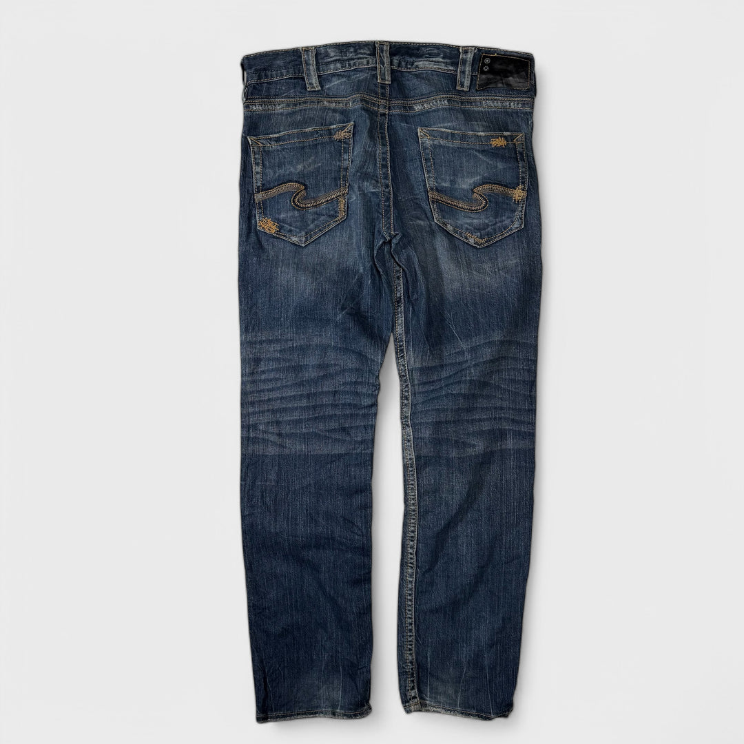 Silver Y2K Jeans W33 x L32